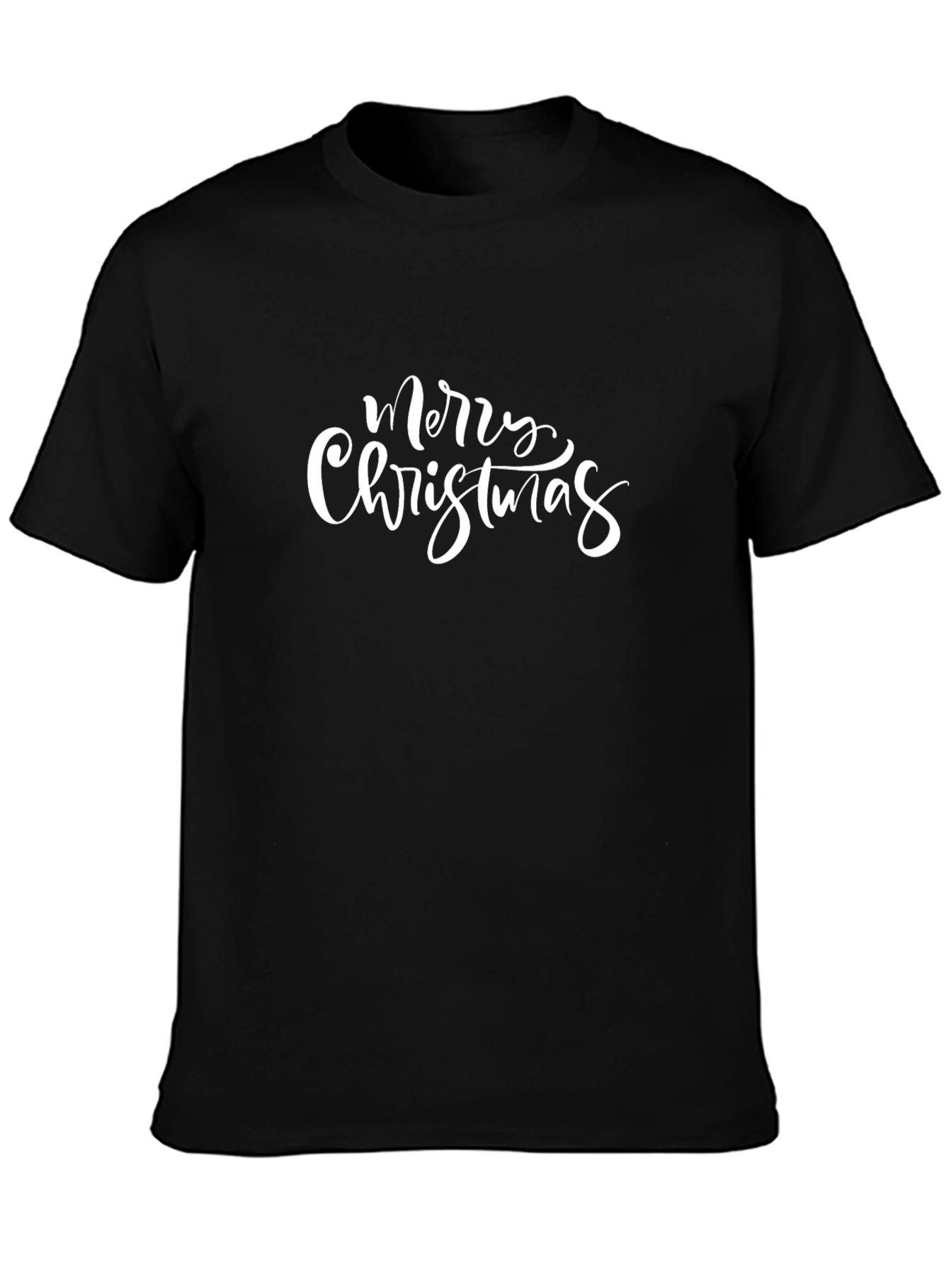 Merry Christmas Graphic T-Shirt - Black