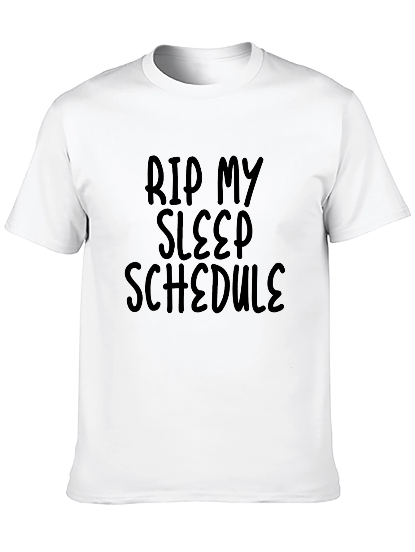 RIP My Sleep Schedule Black Graphic Tee