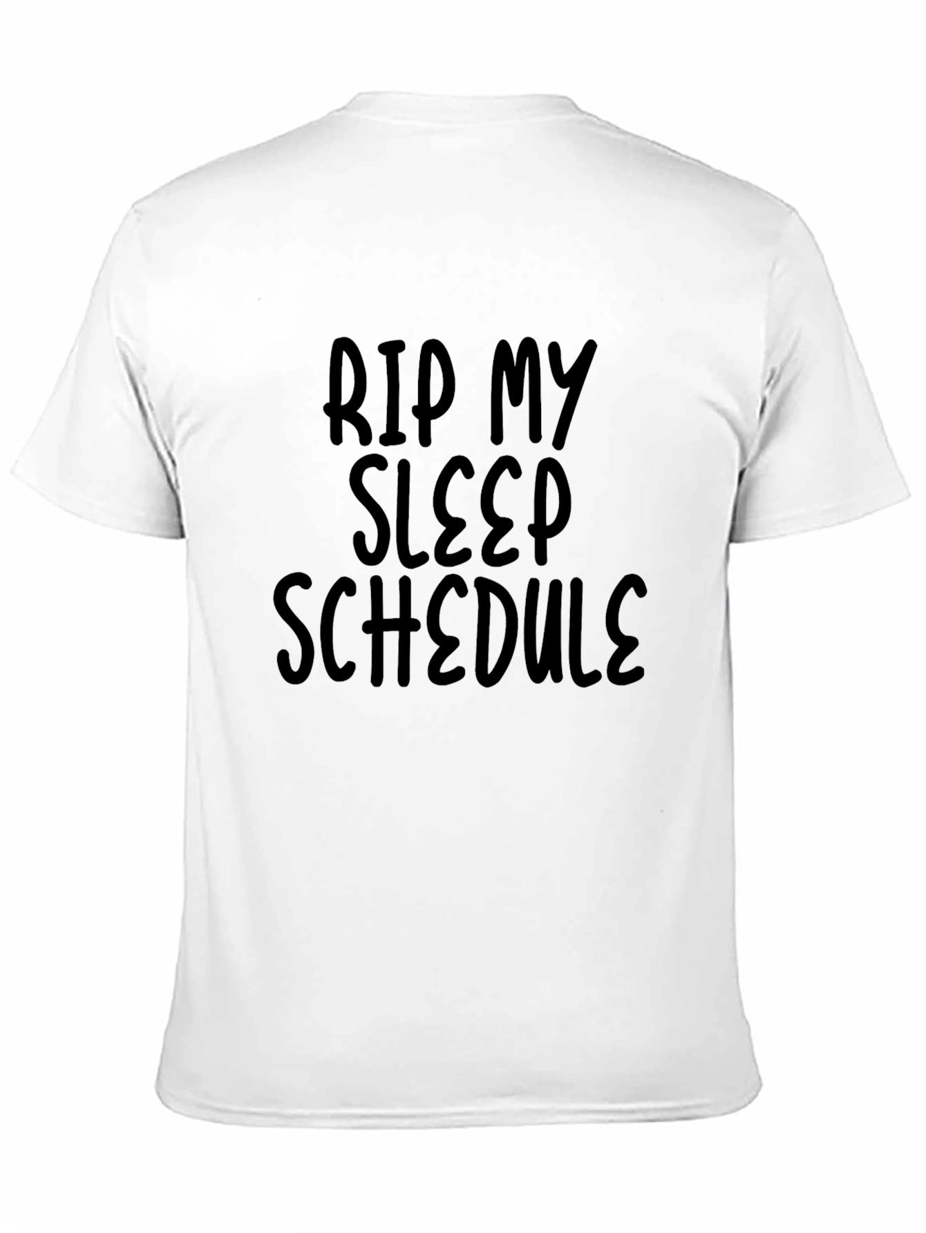 RIP My Sleep Schedule Black Graphic Tee