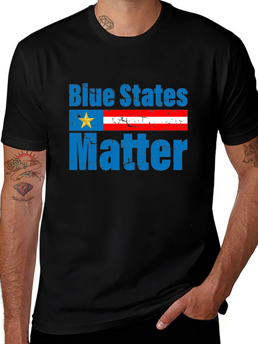 Blue States Matter Graphic T-Shirt