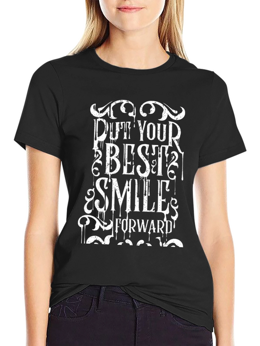 Put Your Best Smile Forward Black T-Shirt