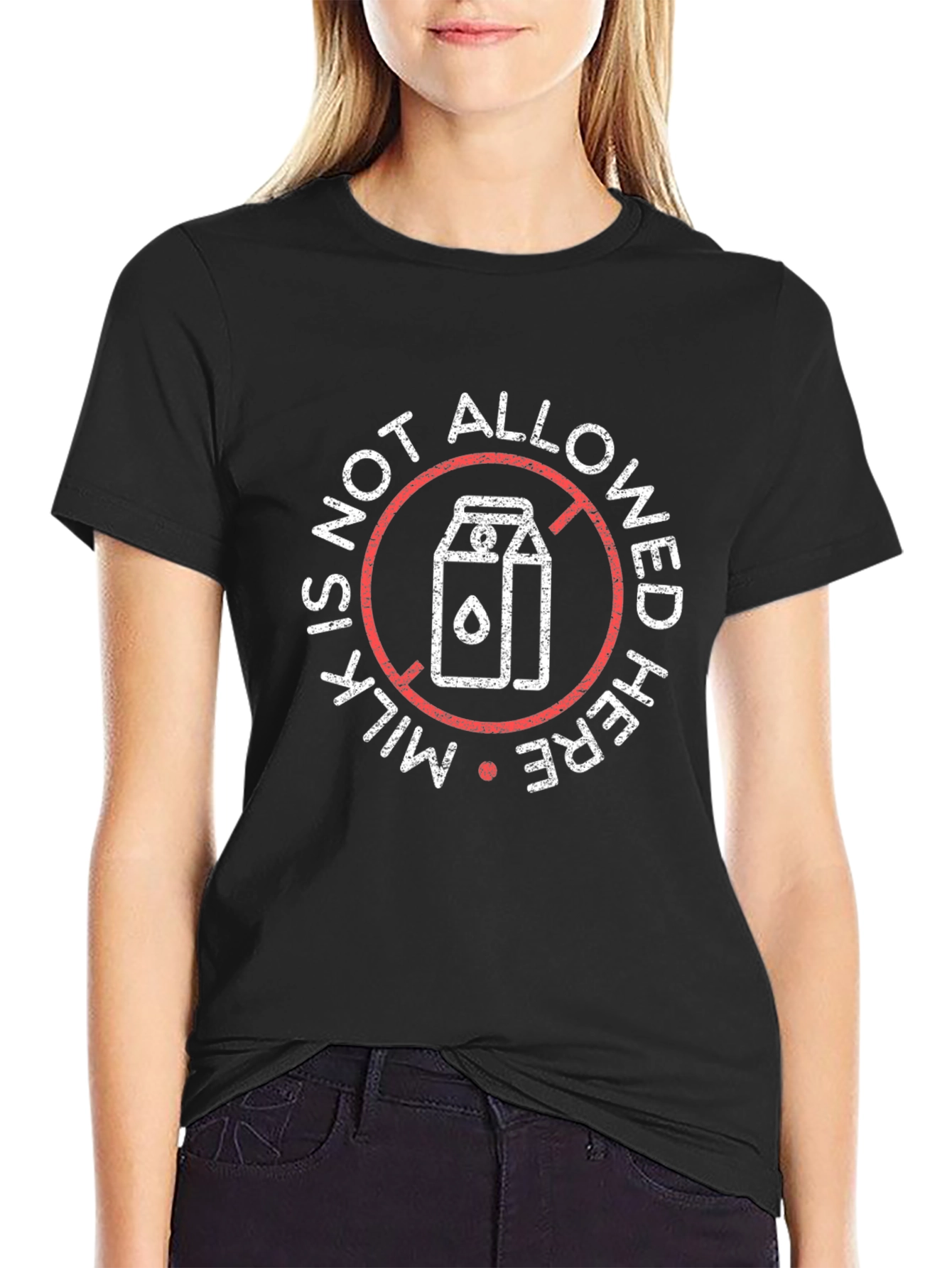 Milk Is Not Allowed Here T-Shirt - Vegan Style