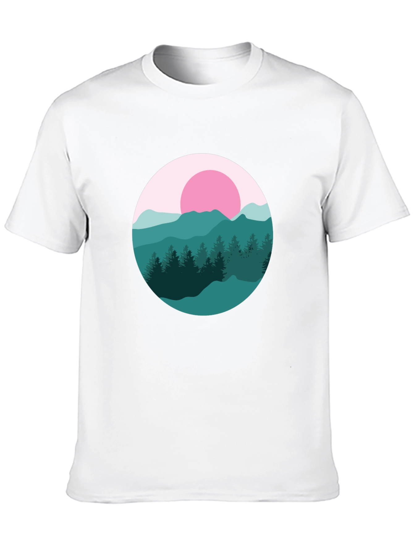 Mountain Sunset Graphic Tee - Stylish Comfort