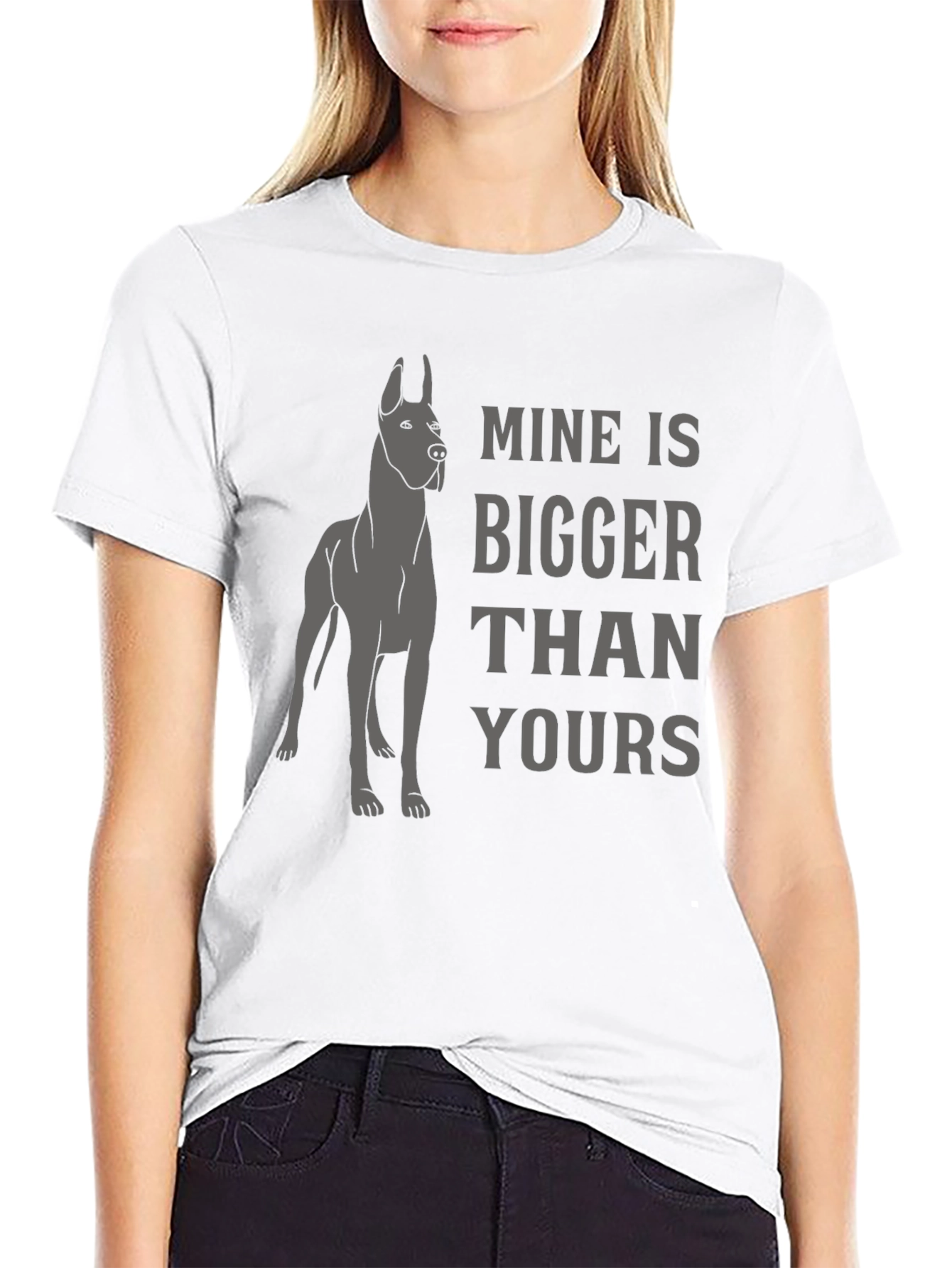 Mine Is Bigger Than Yours Dog T-Shirt