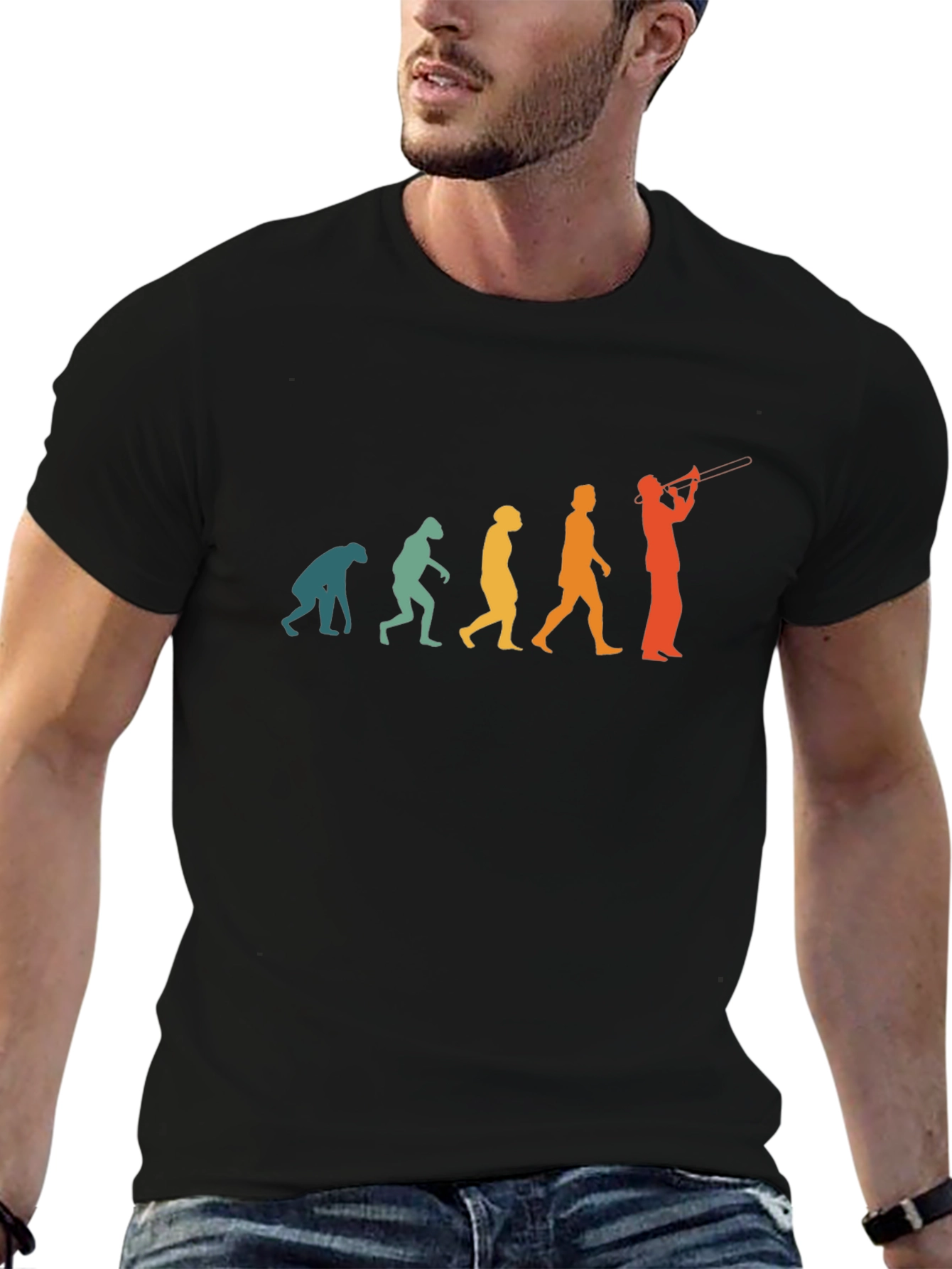 Evolution of Trombone Player T-Shirt