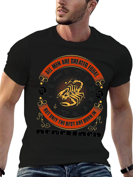 Scorpio Zodiac T-Shirt - Best Men are Born In October