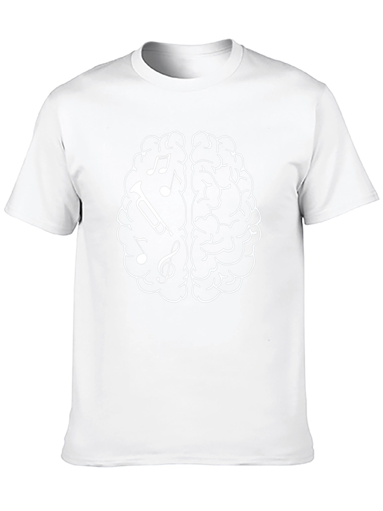 Musical Brain T-Shirt - Black Cotton Tee