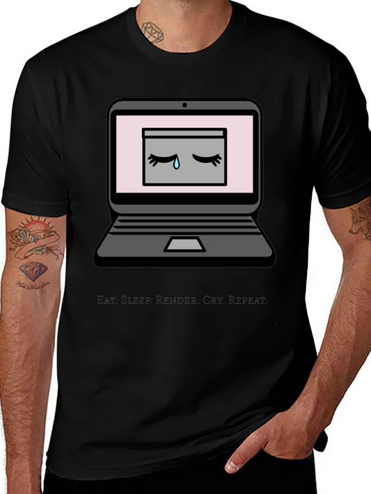 Eat Sleep Render Cry Repeat T-Shirt