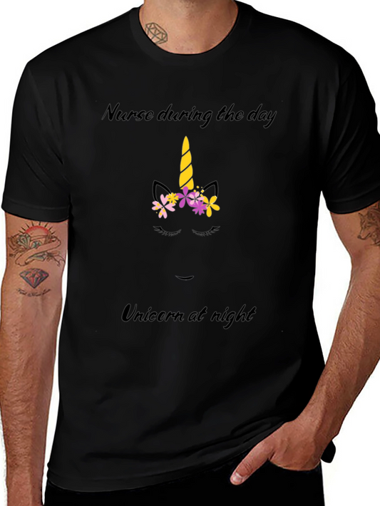 Nurse by Day Unicorn by Night T-Shirt