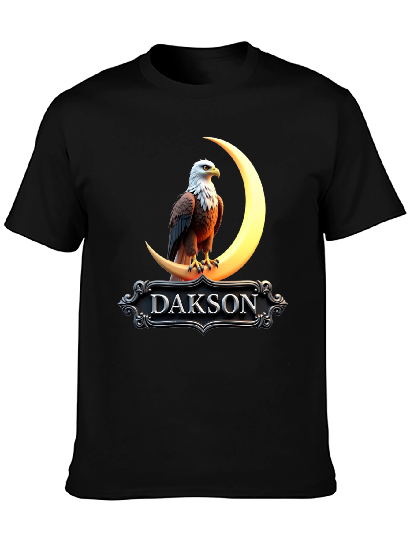 Dakson Eagle Moon Graphic T-Shirt