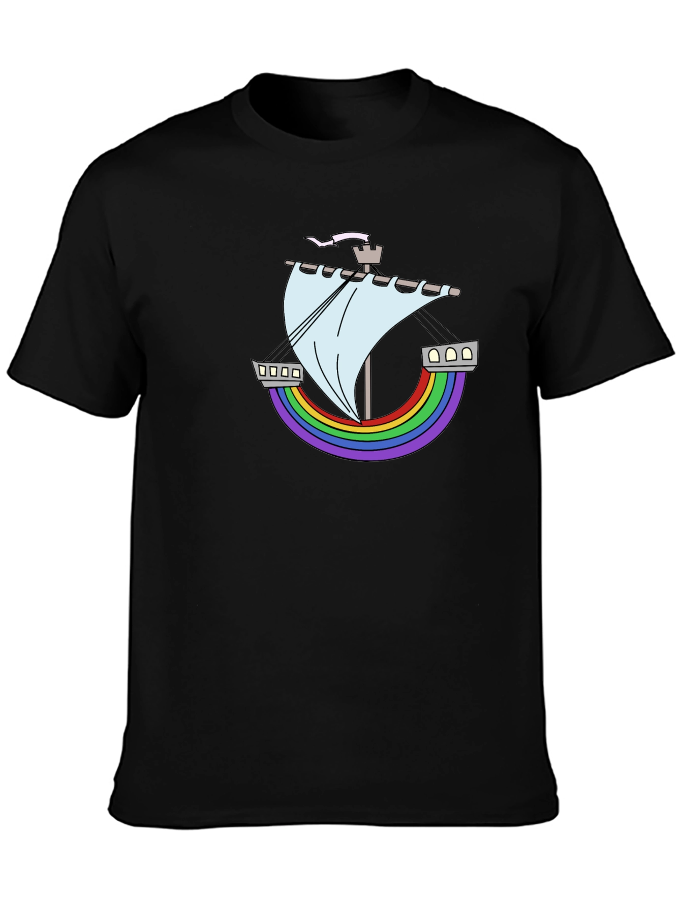 Rainbow Ship Tee - Nautical Pride
