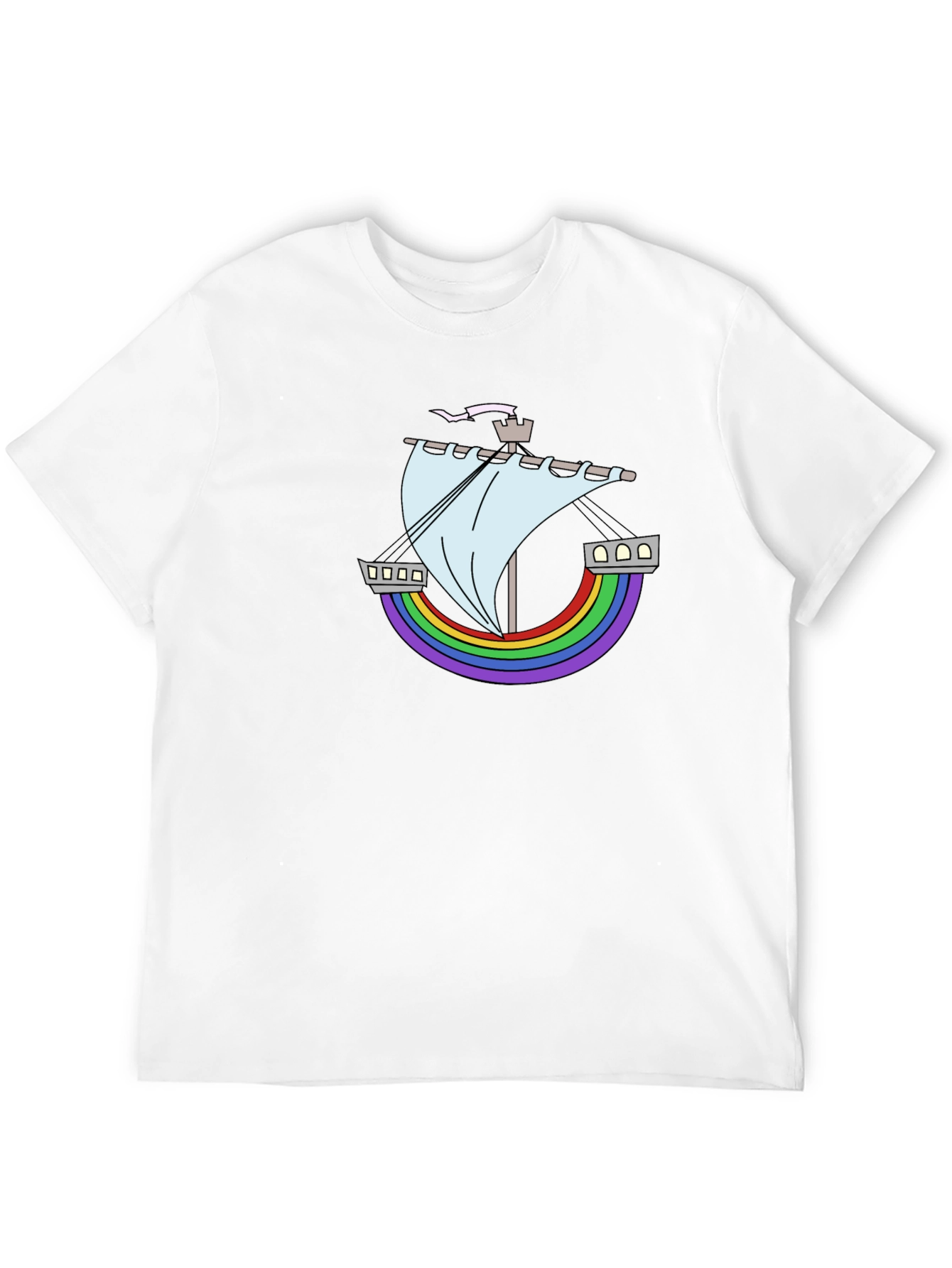 Rainbow Ship Tee - Nautical Pride
