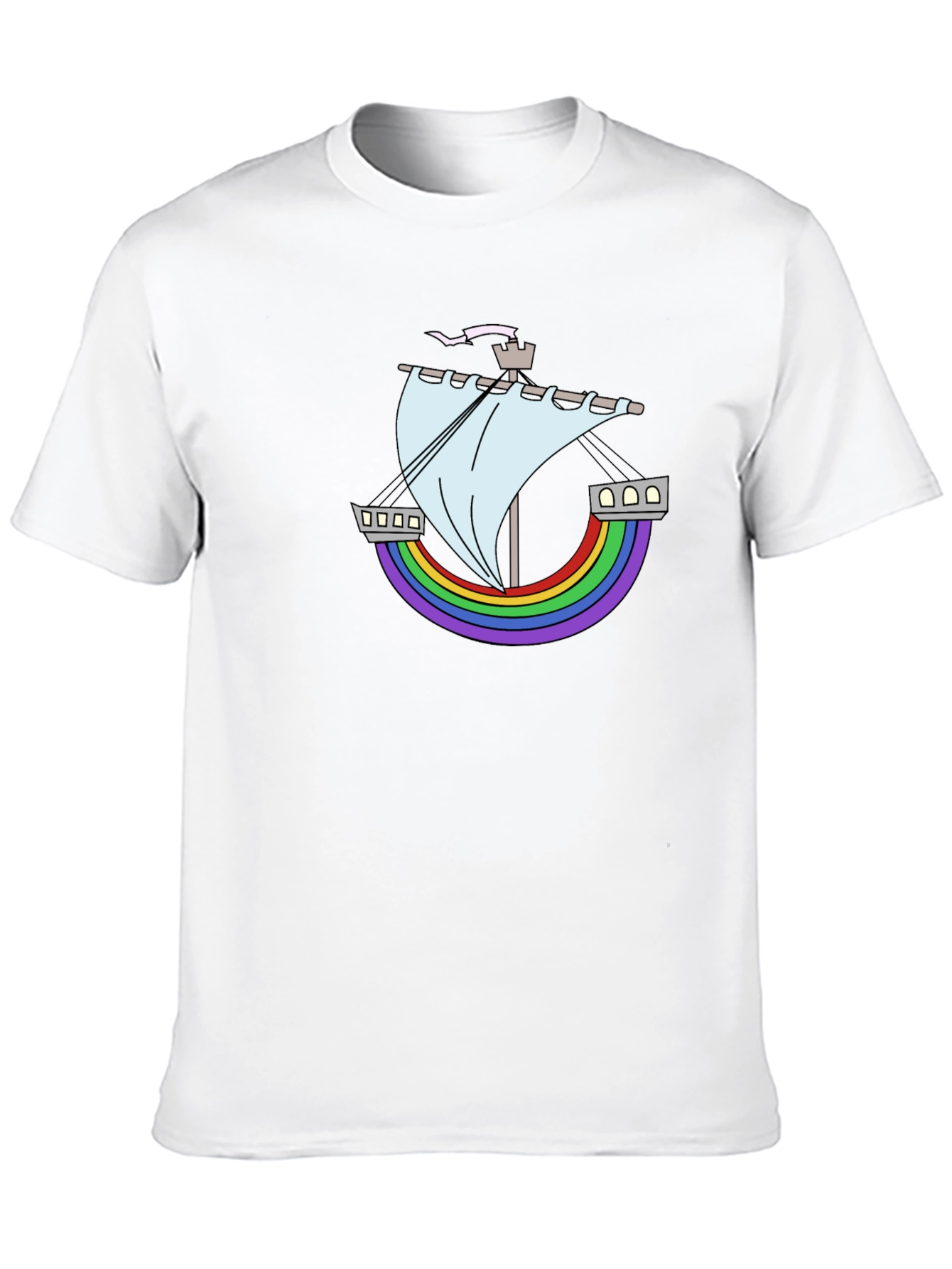 Rainbow Ship Tee - Nautical Pride