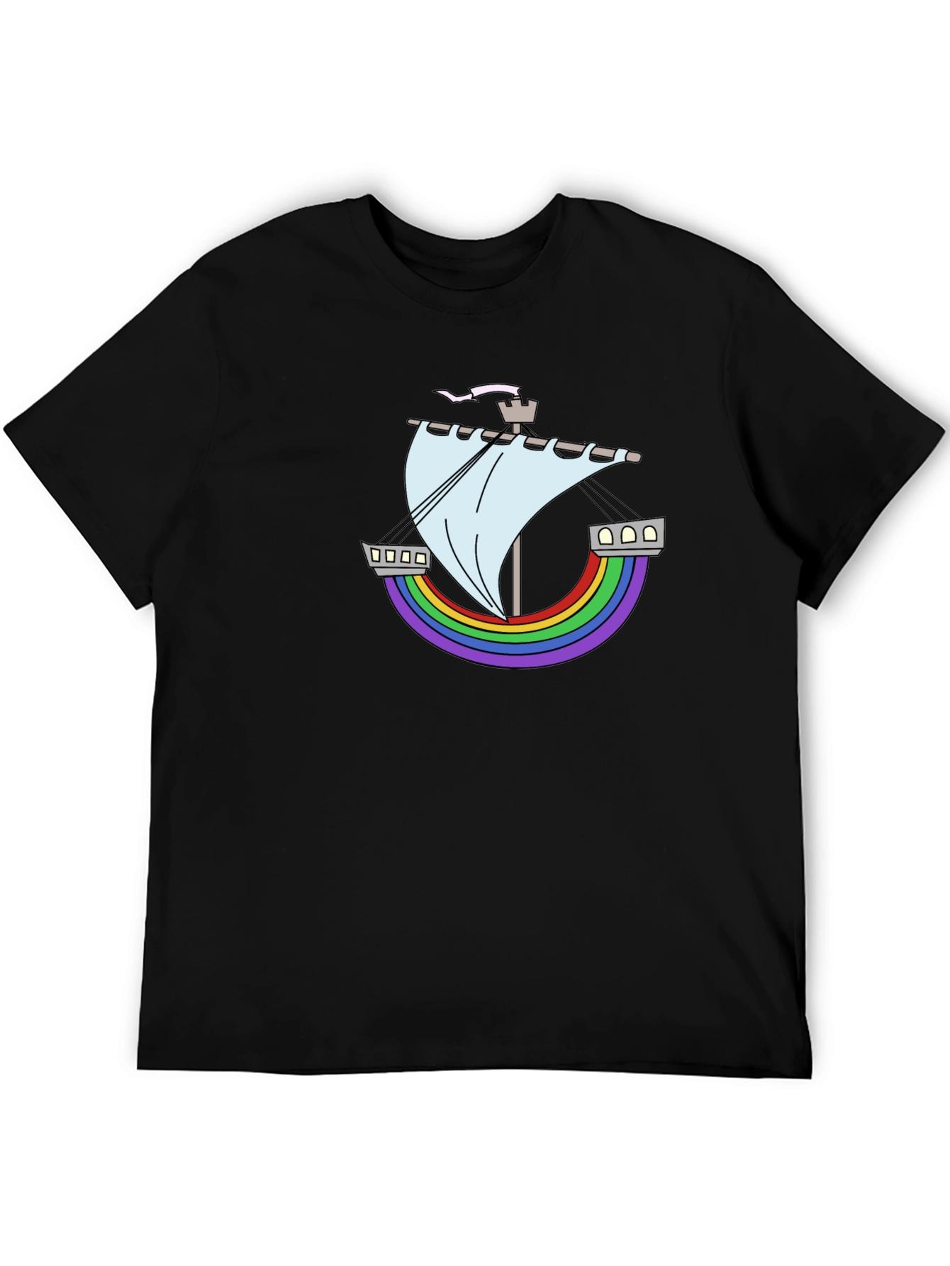 Rainbow Ship Tee - Nautical Pride