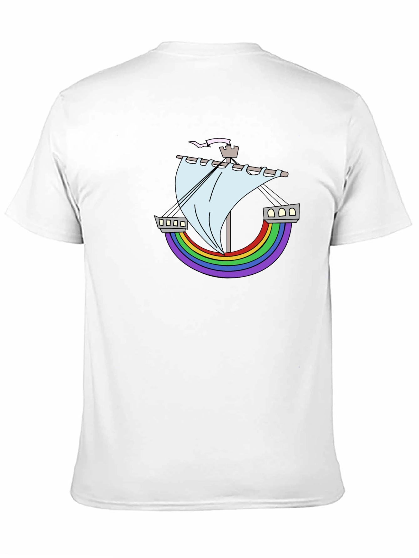 Rainbow Ship Tee - Nautical Pride