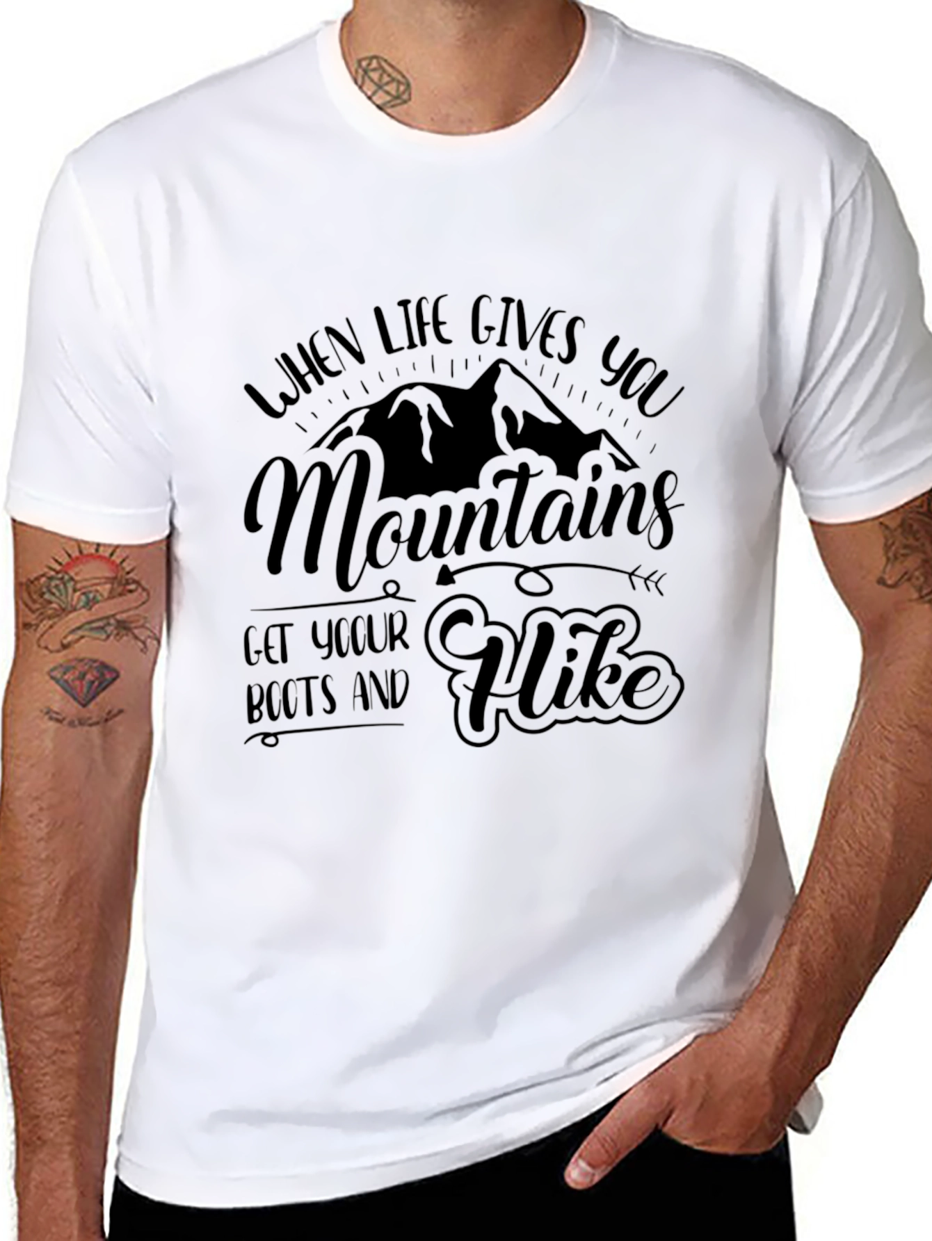 Mountains Hike T-Shirt - Adventure Ready Apparel