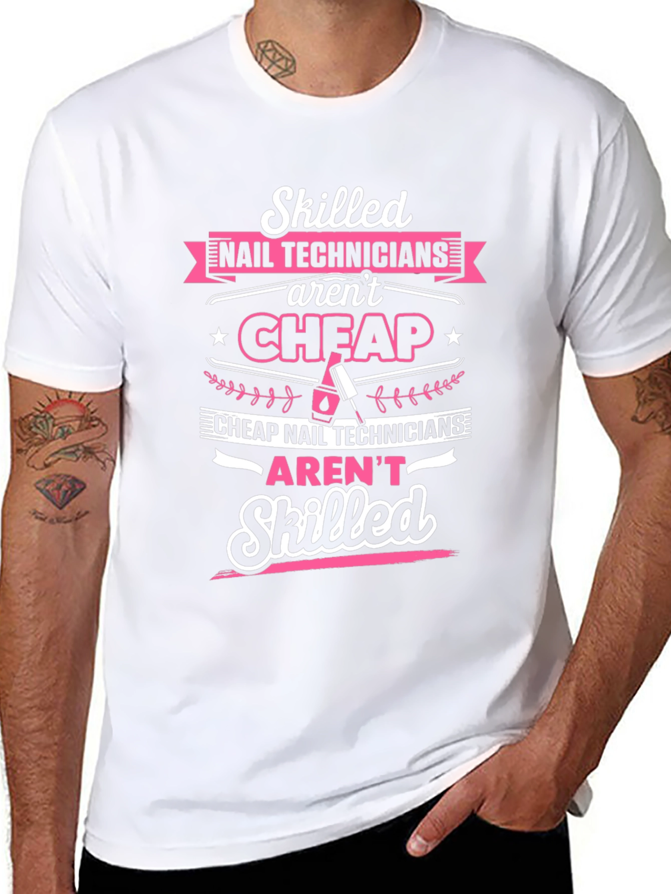 Skilled Nail Tech T-Shirt - Stylish Salon Apparel