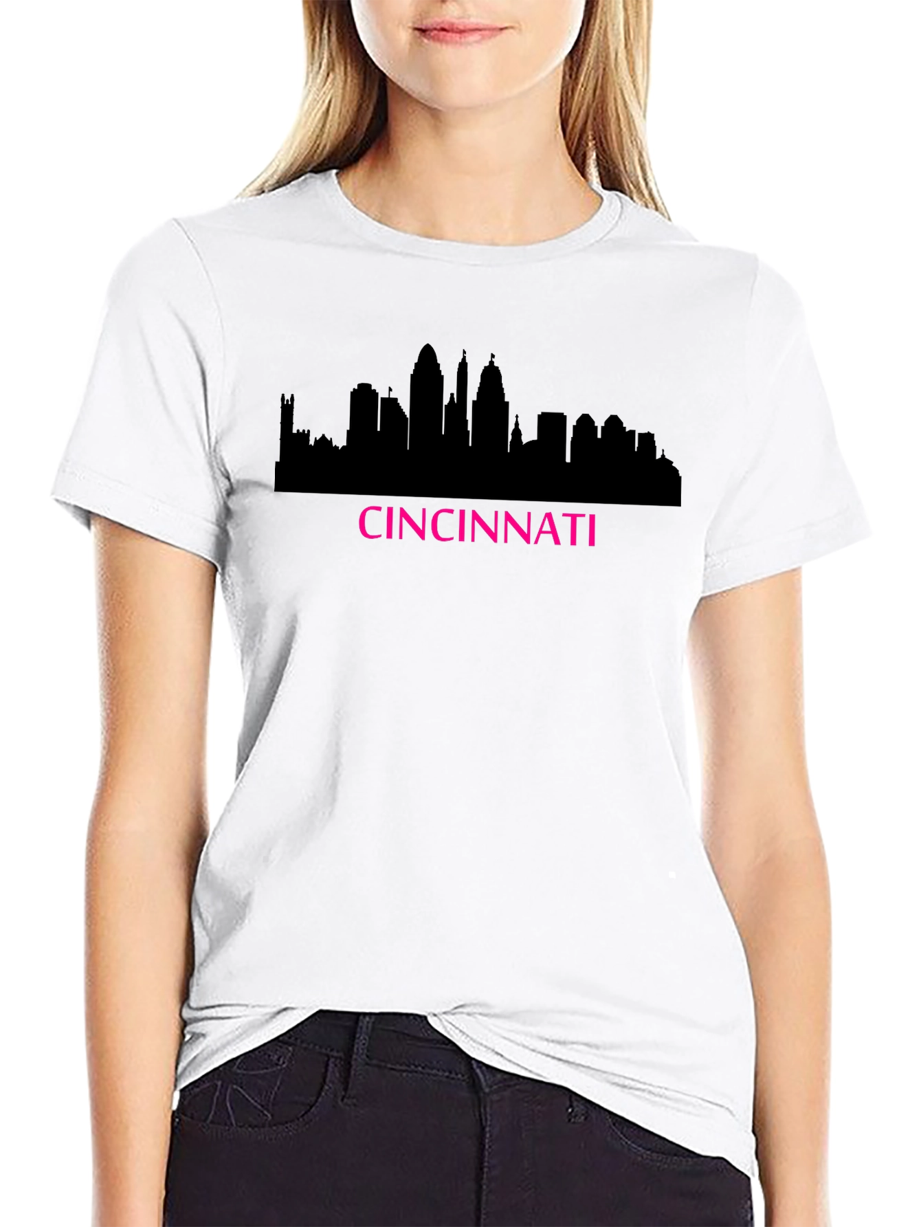 Cincinnati Skyline Graphic Tee - Black