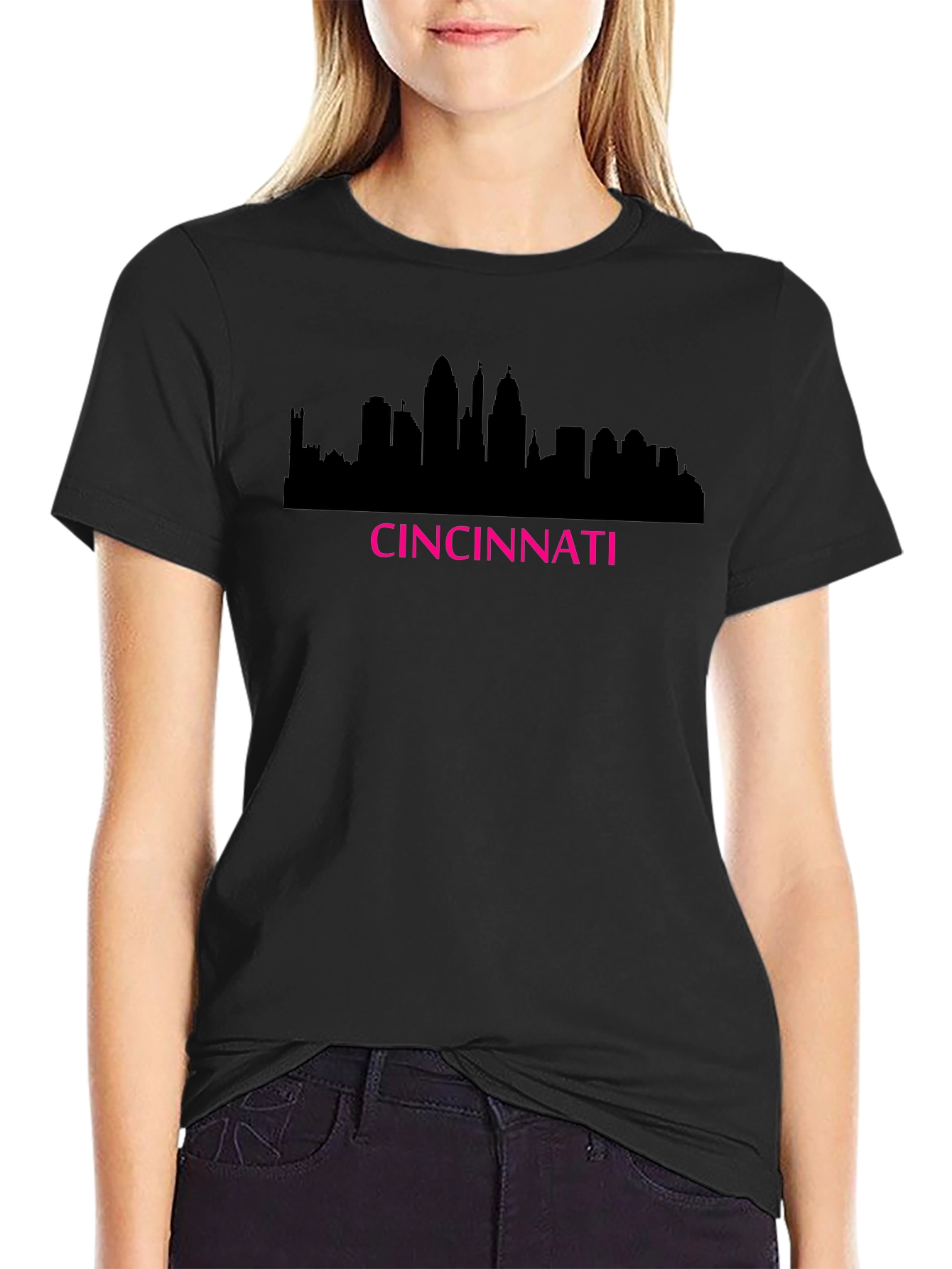 Cincinnati Skyline Graphic Tee - Black