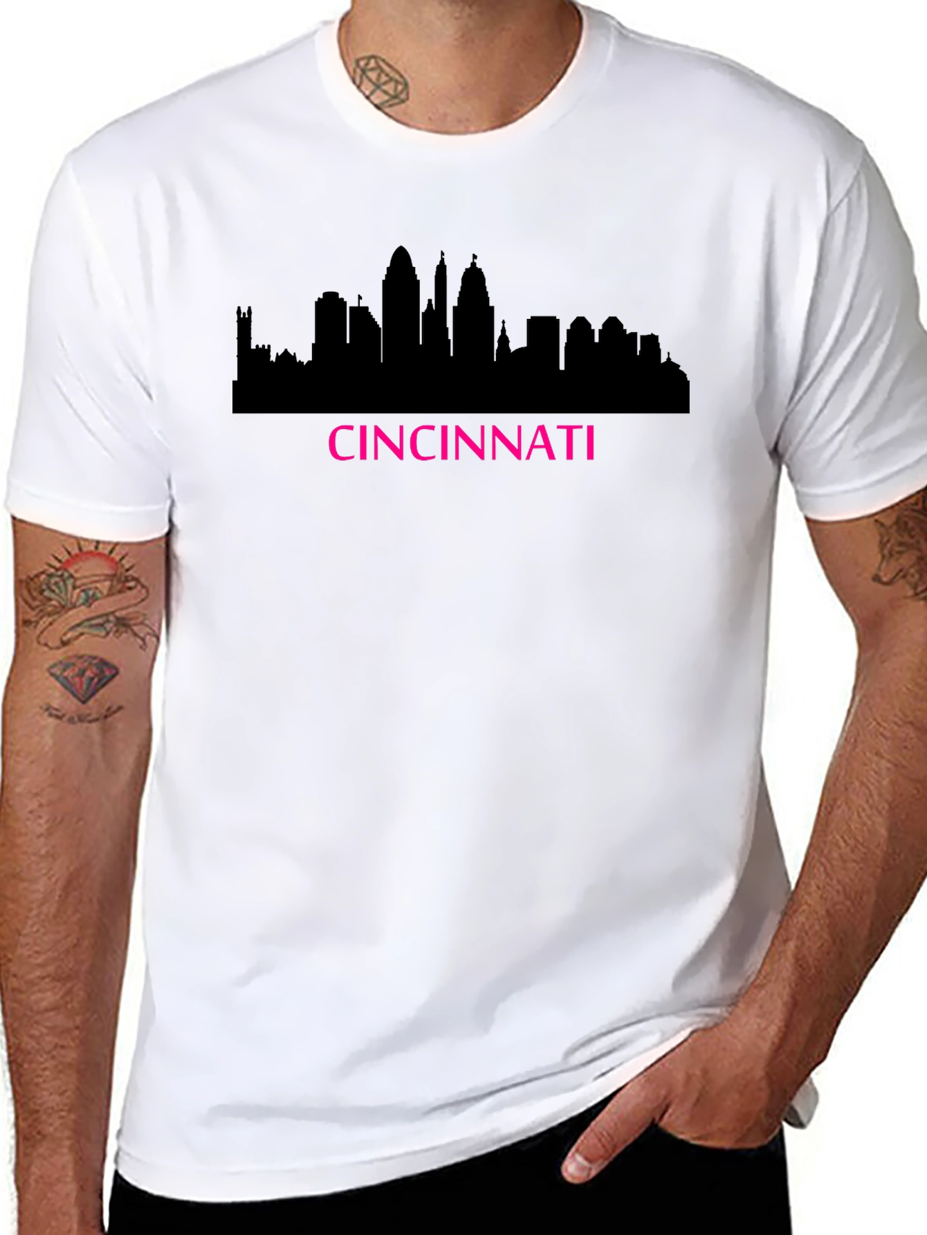 Cincinnati Skyline Graphic Tee - Black