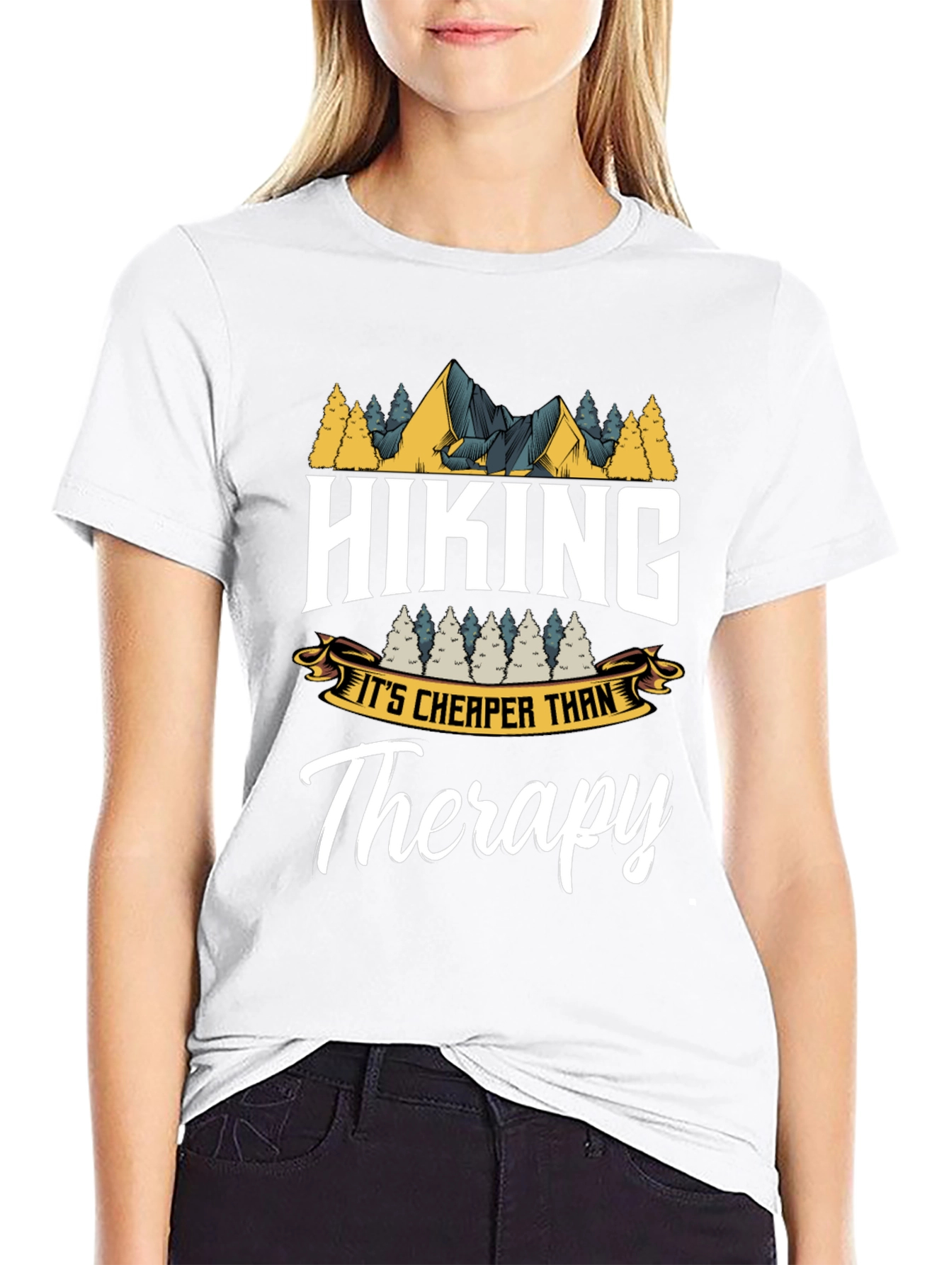 Hiking is Cheaper Than Therapy T-Shirt