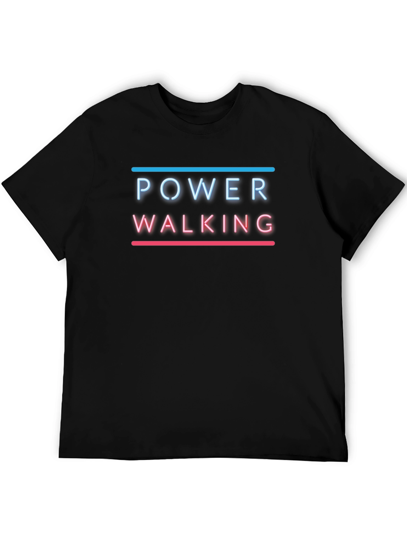 Power Walking Graphic T-Shirt - Black