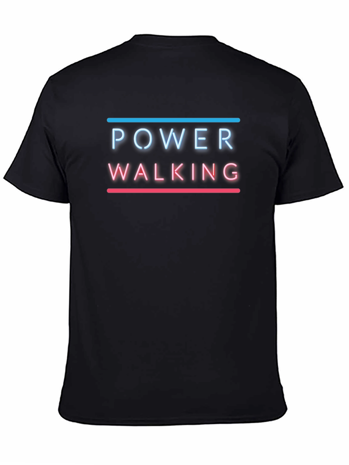 Power Walking Graphic T-Shirt - Black