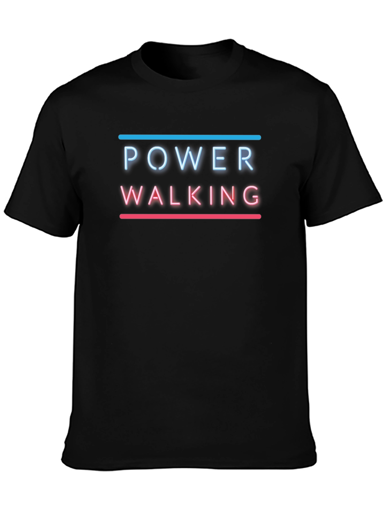 Power Walking Graphic T-Shirt - Black