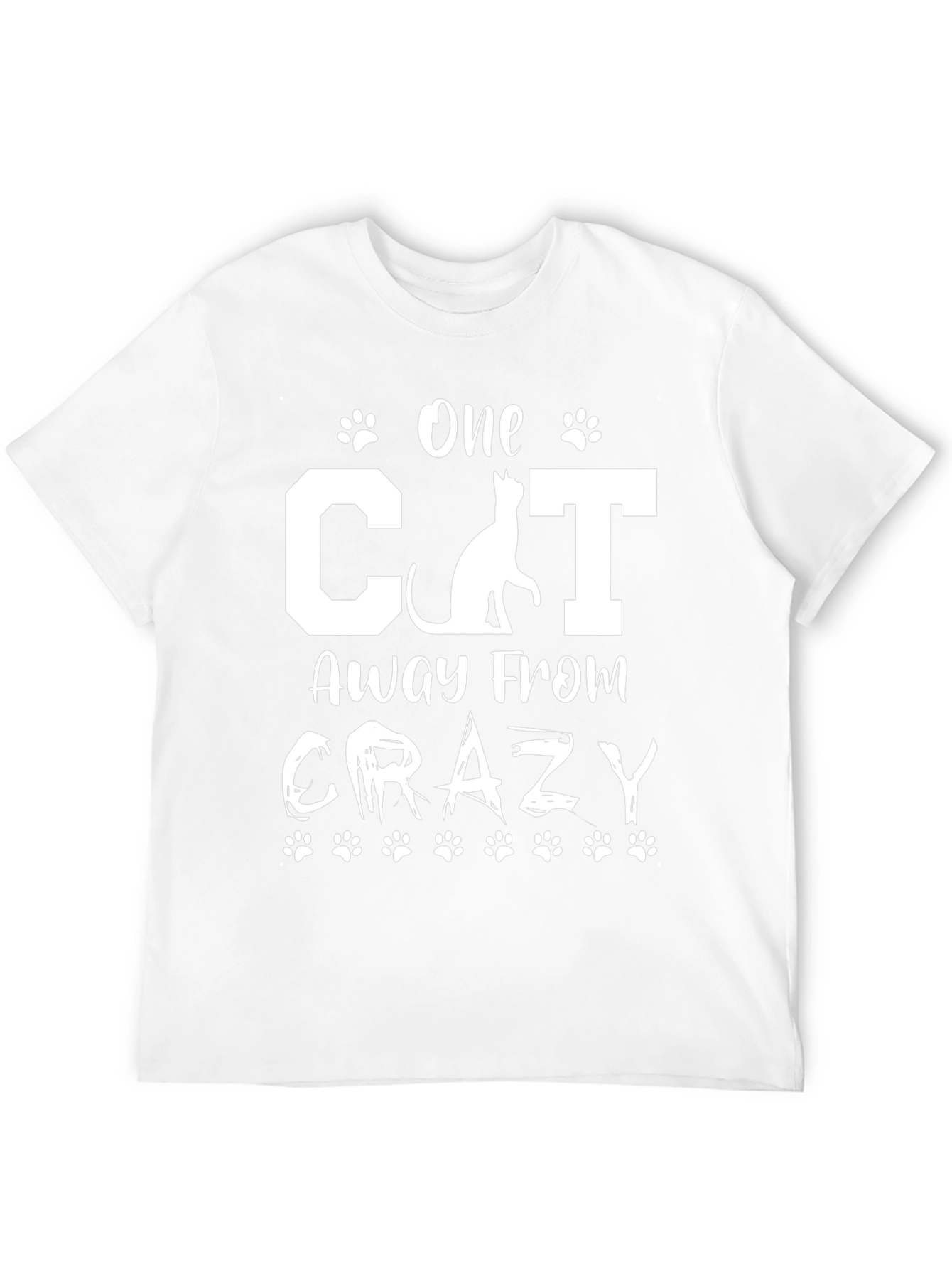 One Cat Away From Crazy Graphic T-Shirt