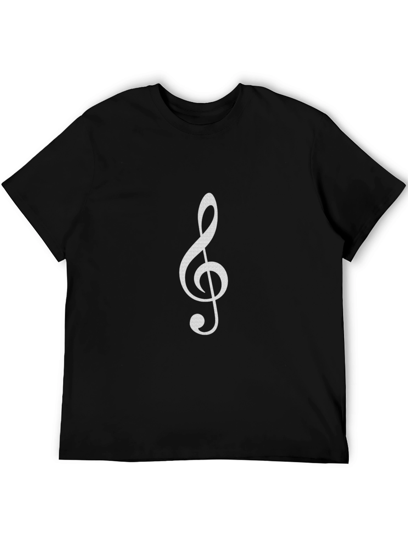 Treble Clef Graphic Tee - Music Lovers Black T-Shirt