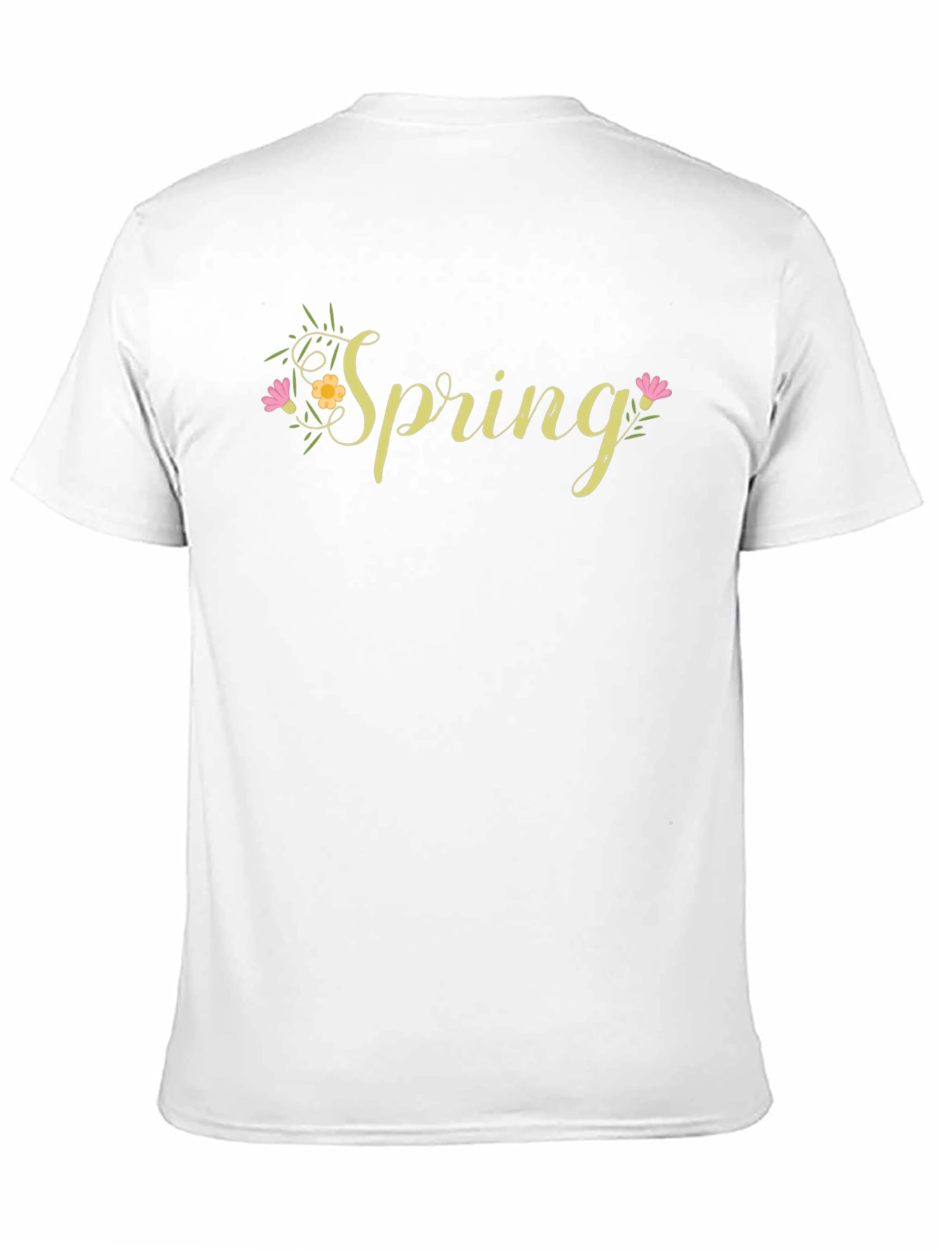 Spring Floral Graphic T-Shirt - Casual Wear