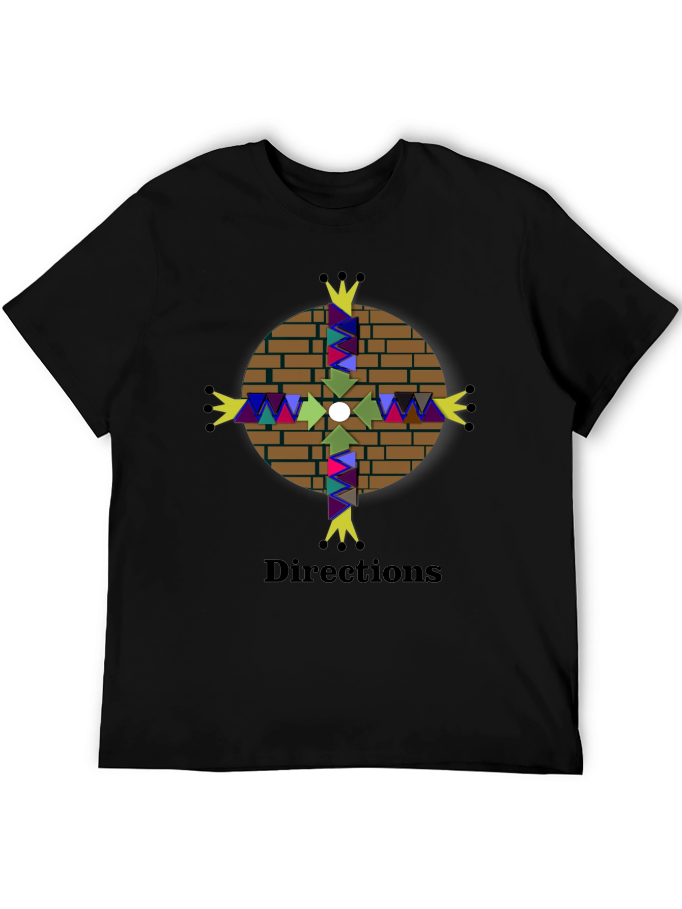 Directions Graphic Tee - Unique Compass Design