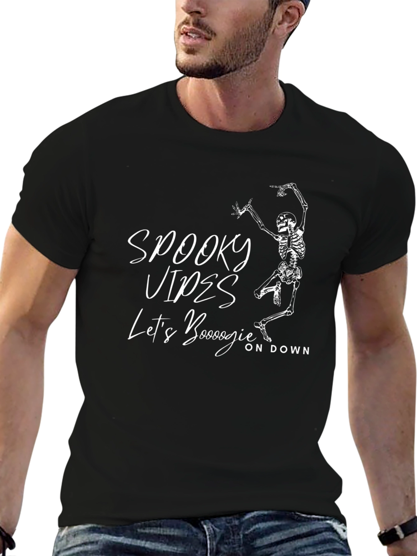 Spooky Vibes Halloween Graphic Tee