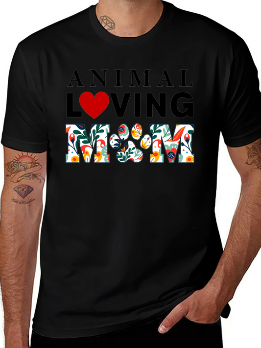 Animal Loving Mom Graphic T-Shirt
