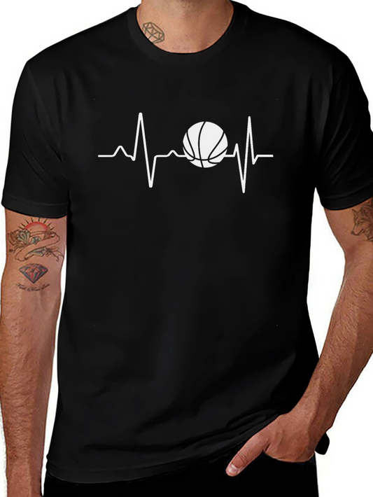 Basketball Heartbeat Graphic Tee