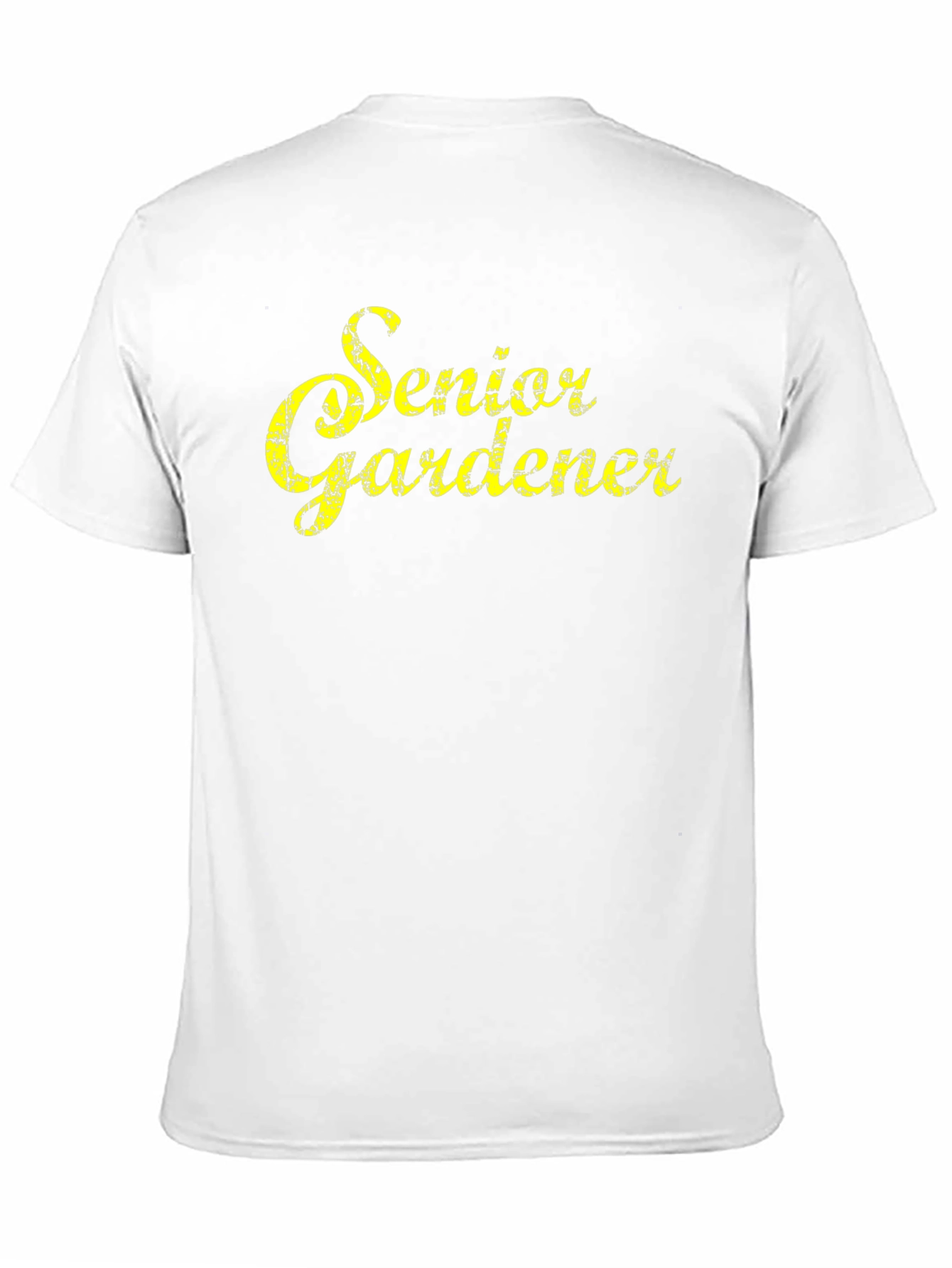 Senior Gardener T-Shirt - Black Cotton Tee