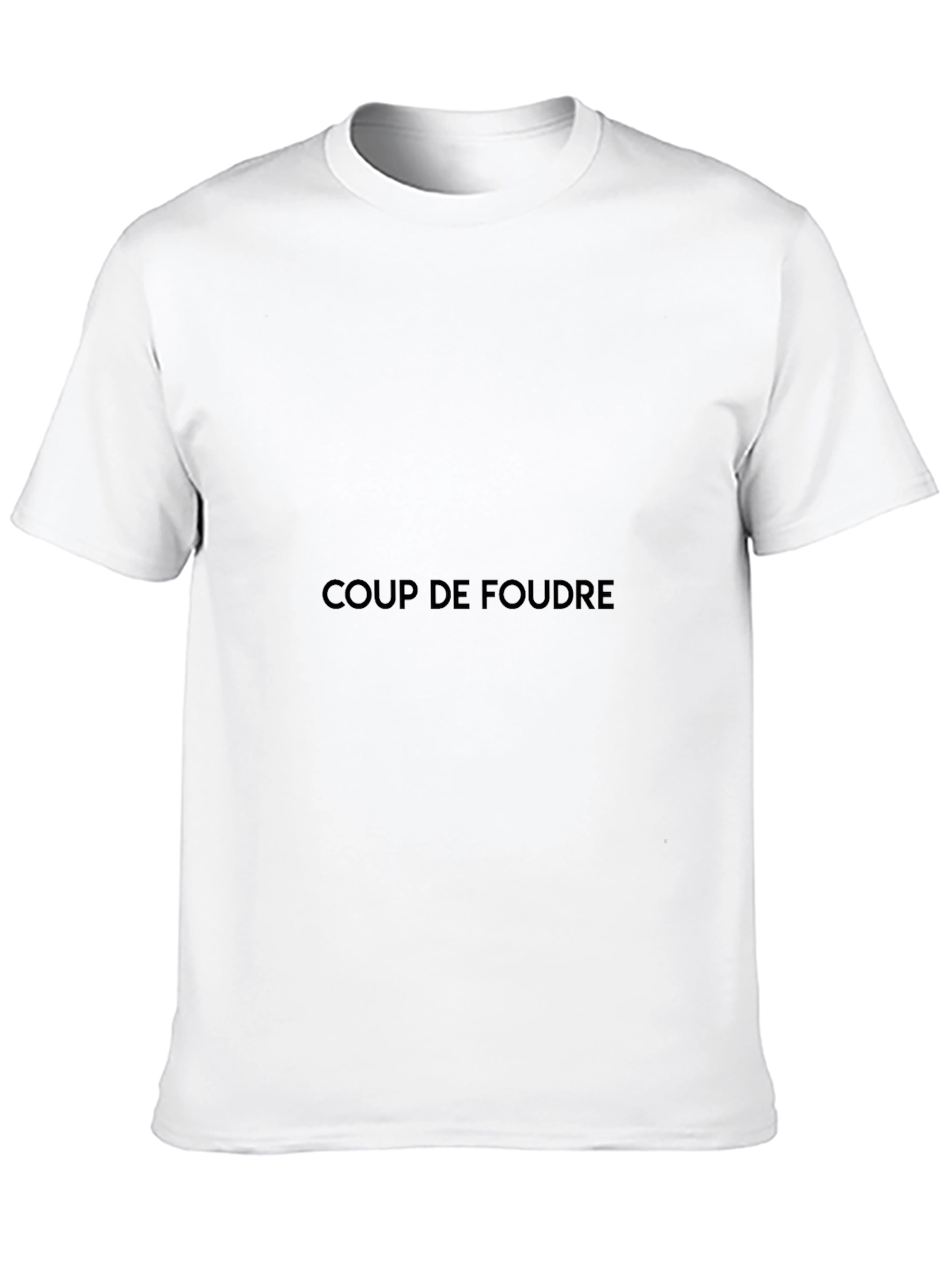 Coup de Foudre Black Crew Neck Tee