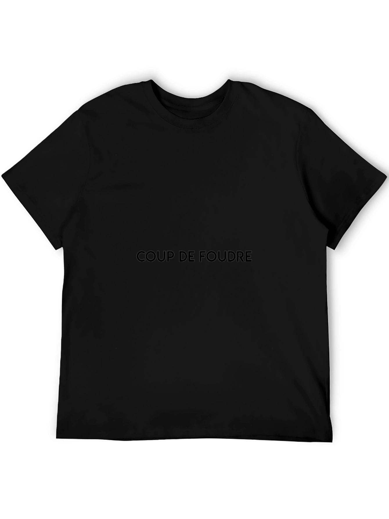 Coup de Foudre Black Crew Neck Tee