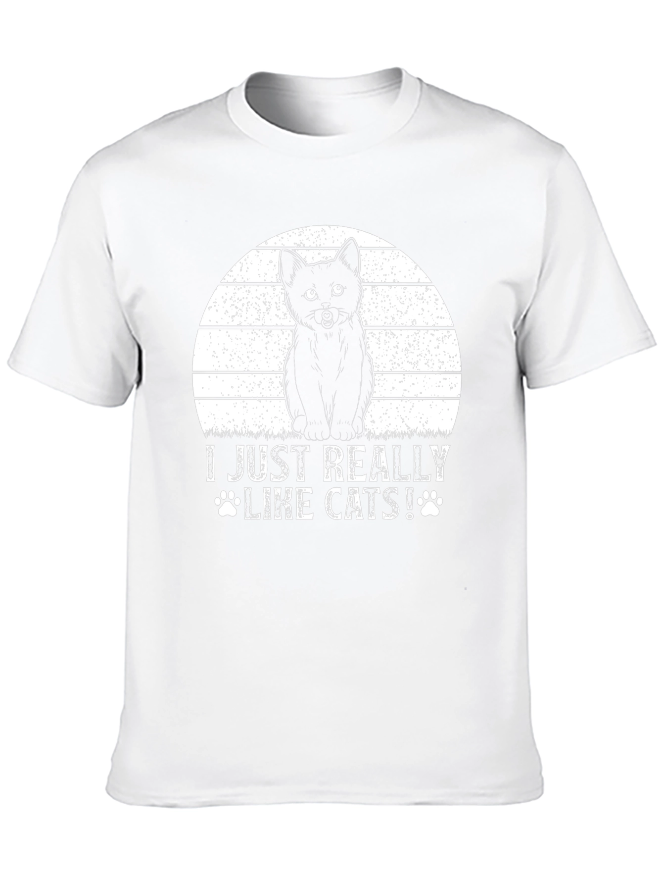 I Just Really Like Cats! Black T-Shirt