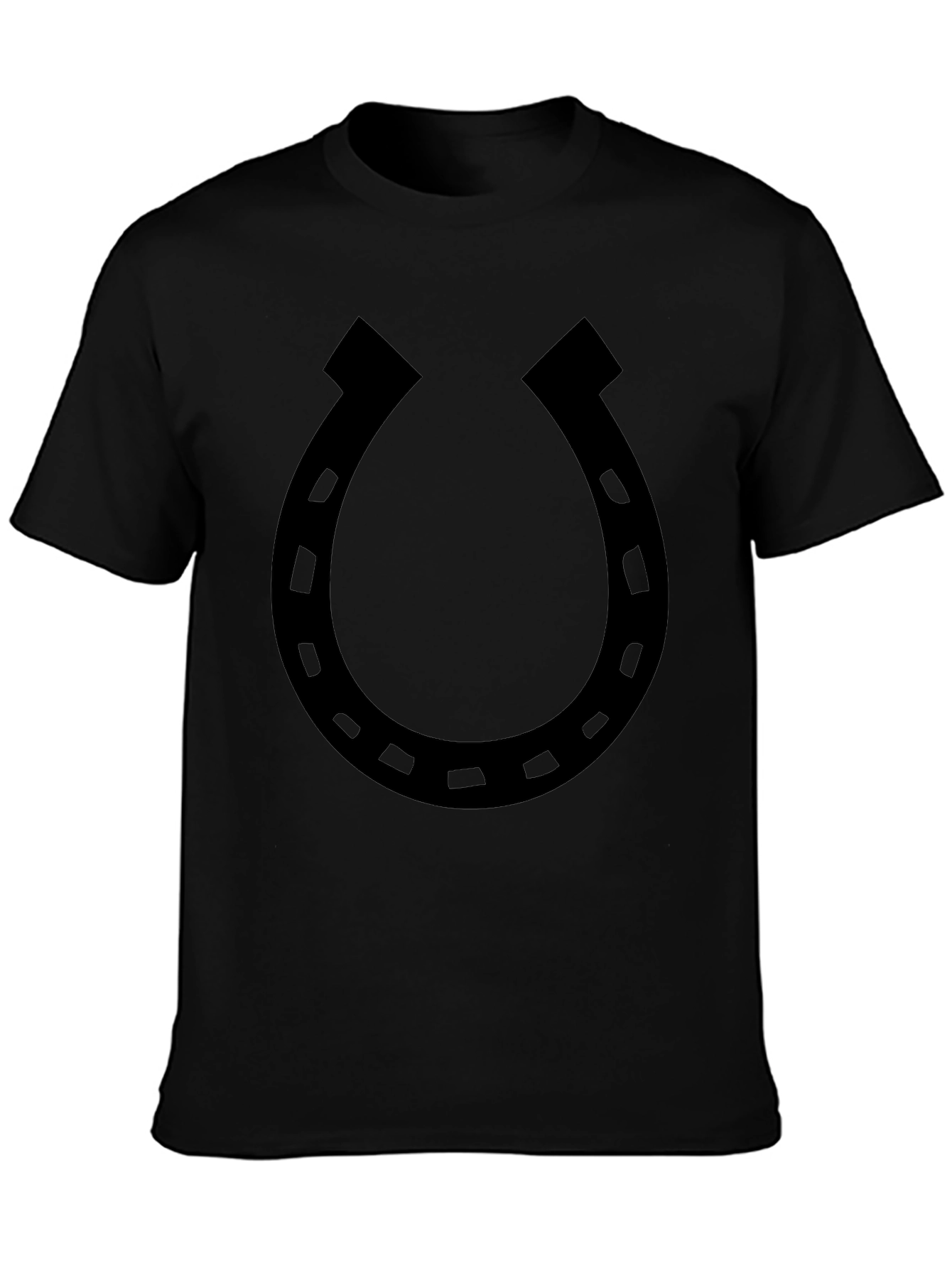 Lucky Horseshoe Graphic Tee - Classic Black T-Shirt