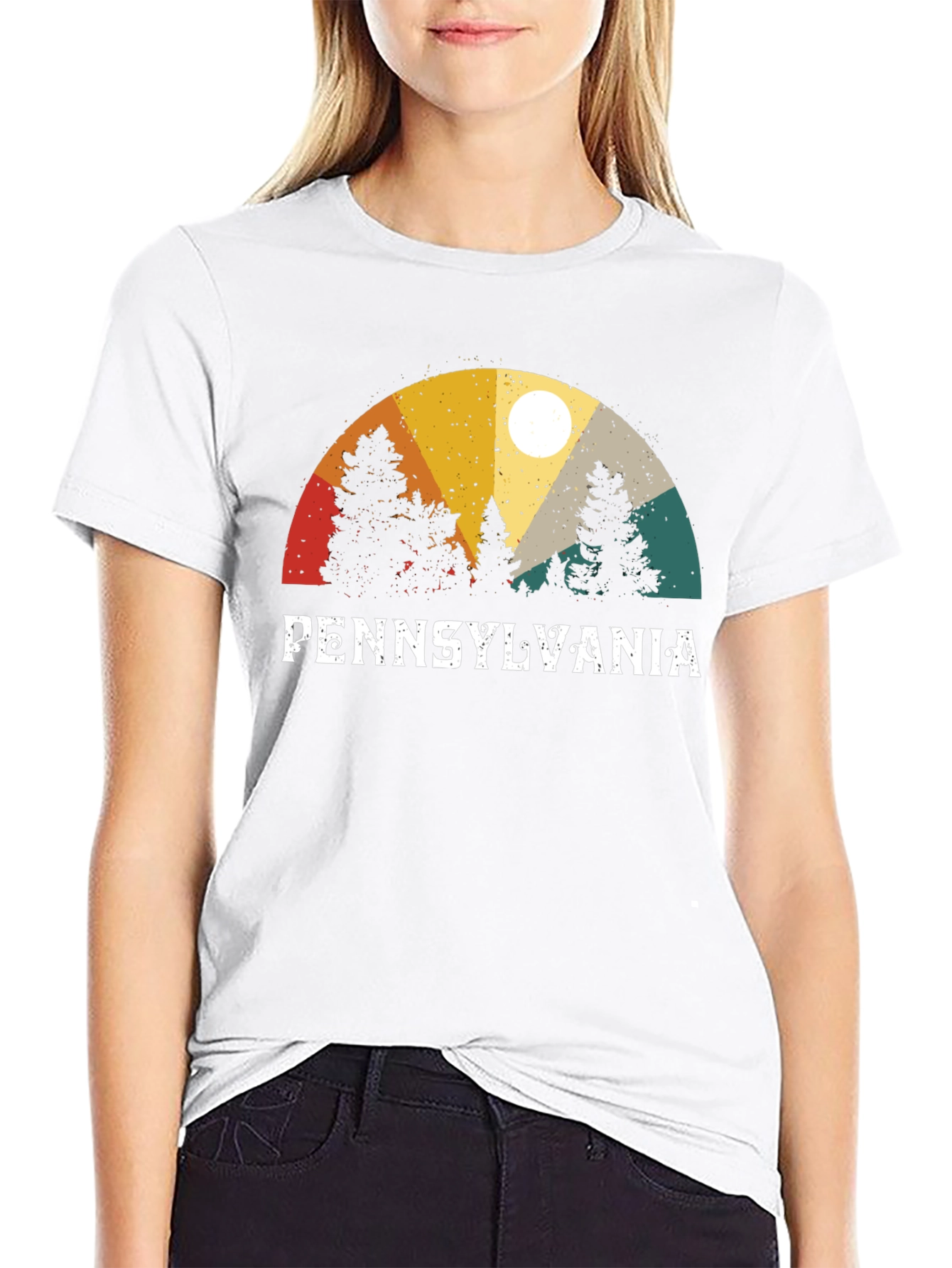 Pennsylvania Landscape Graphic Tee - Retro Style