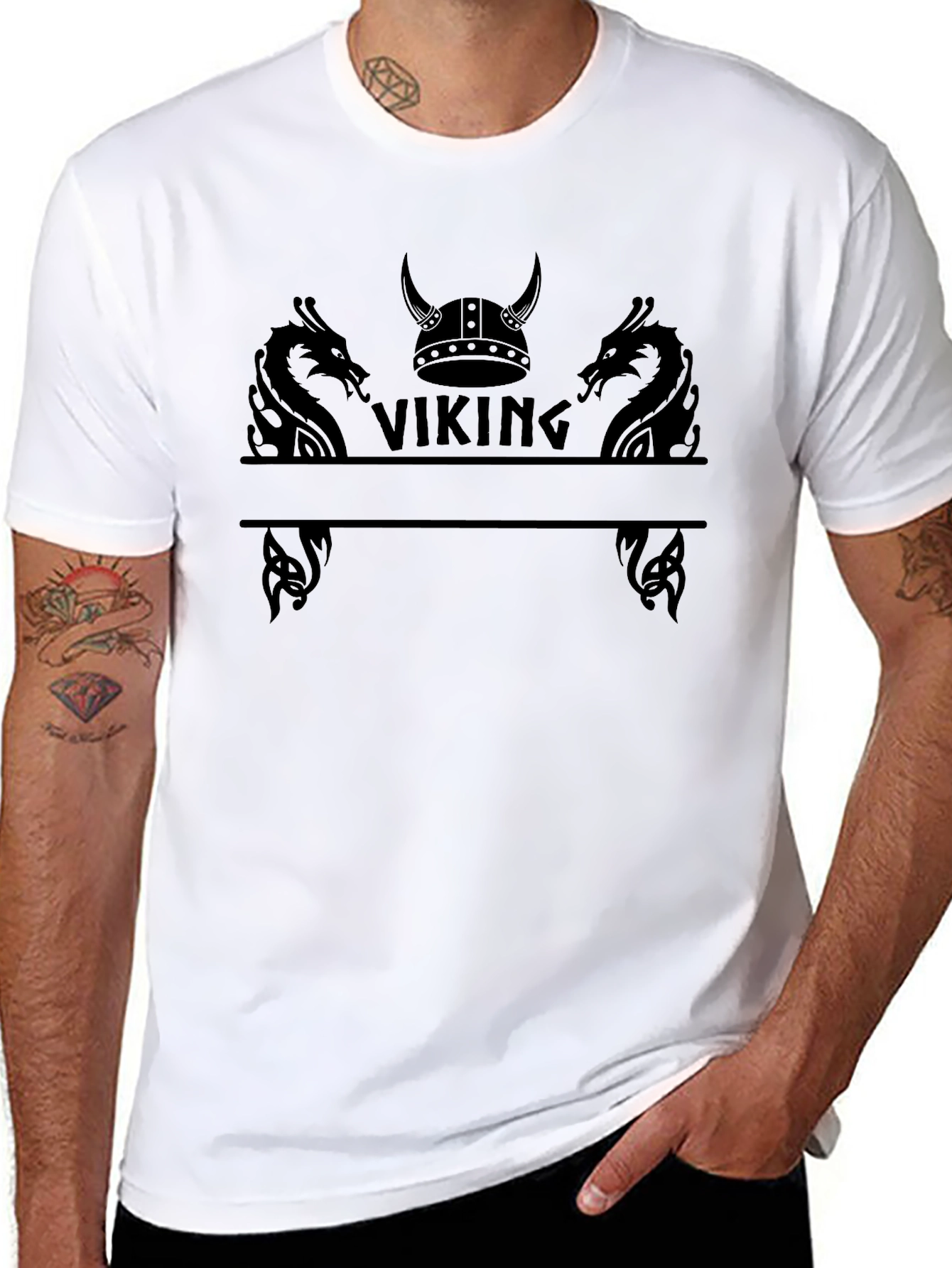 Viking Graphic Tee - Mens Black T-Shirt