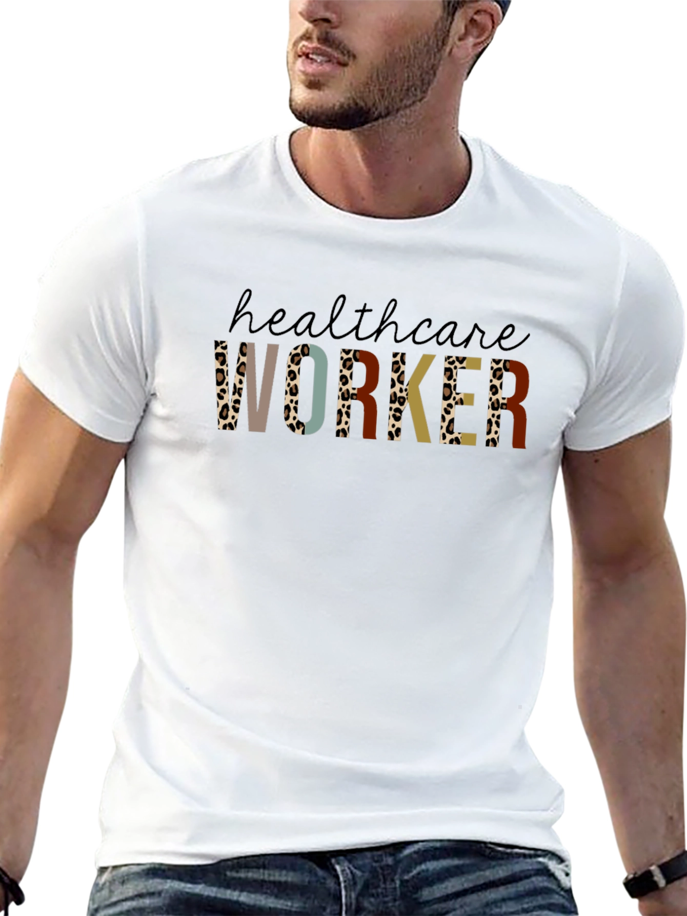Healthcare Worker Graphic Tee - Black Unisex T-Shirt
