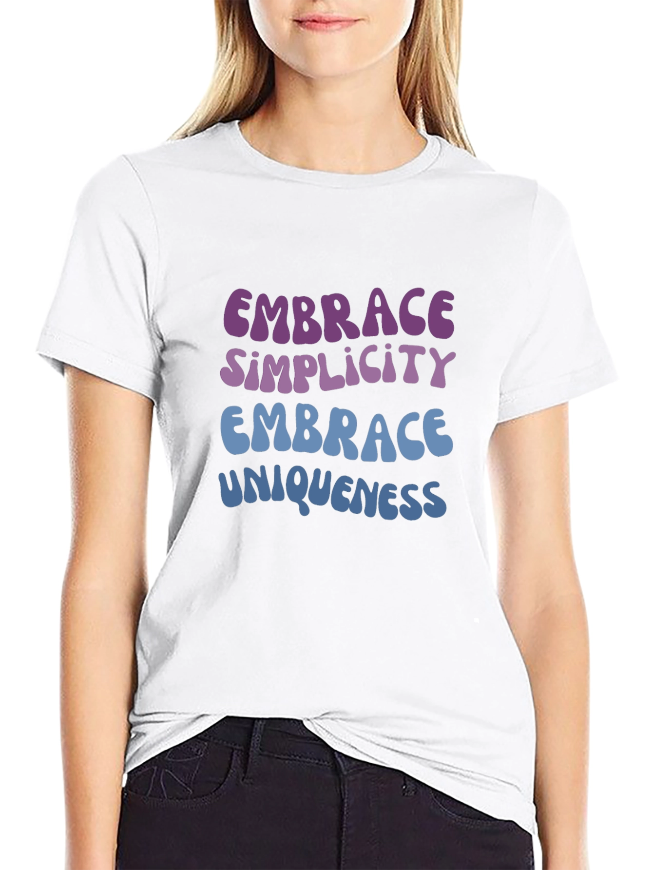 Embrace Simplicity & Uniqueness Graphic T-Shirt