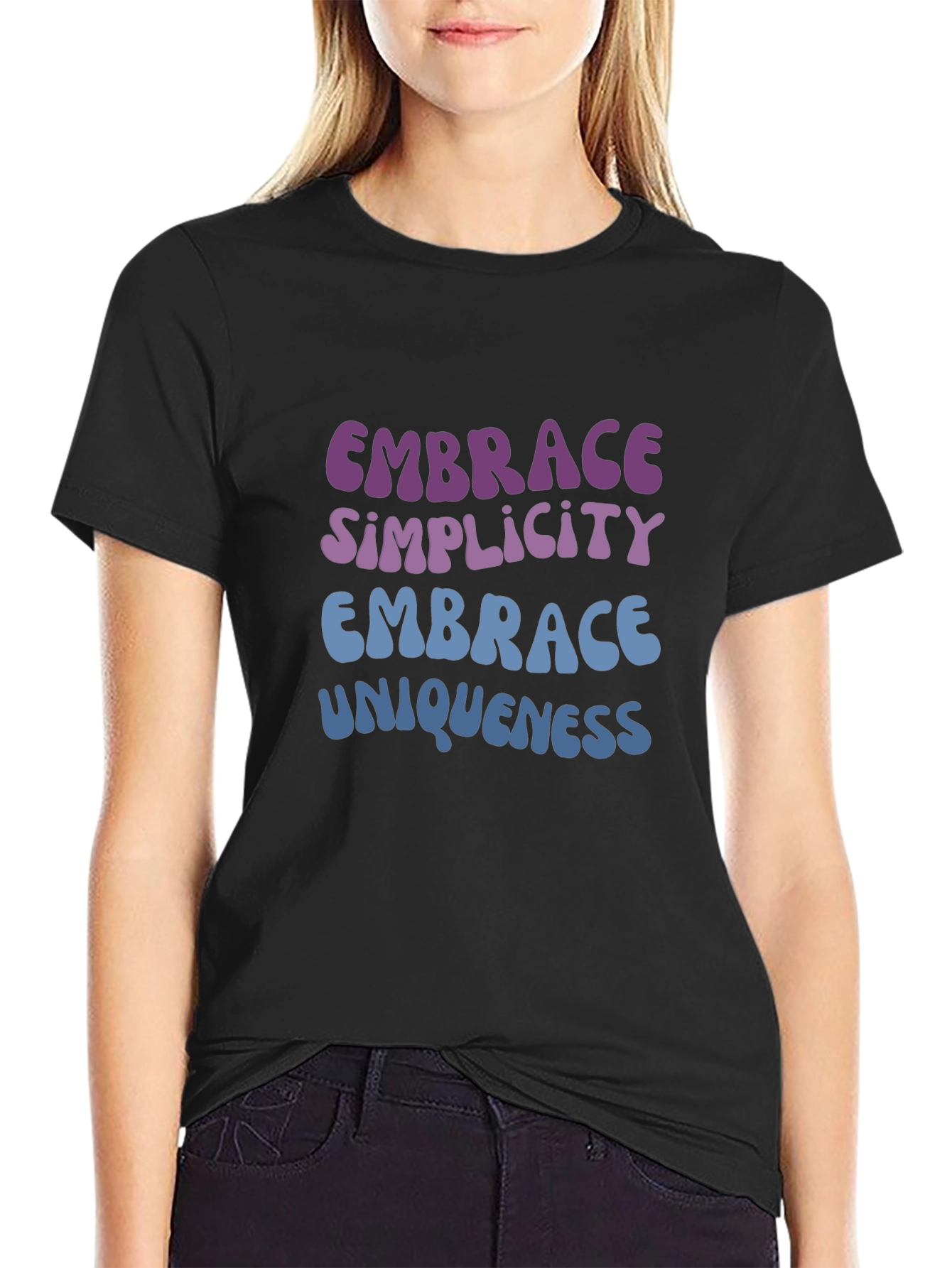 Embrace Simplicity & Uniqueness Graphic T-Shirt
