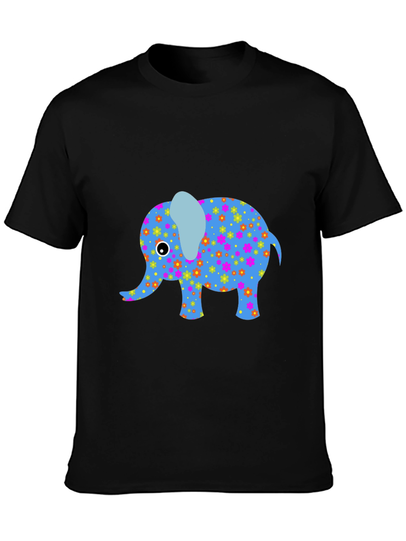 Elephant Graphic Tee - Stylish Black T-Shirt
