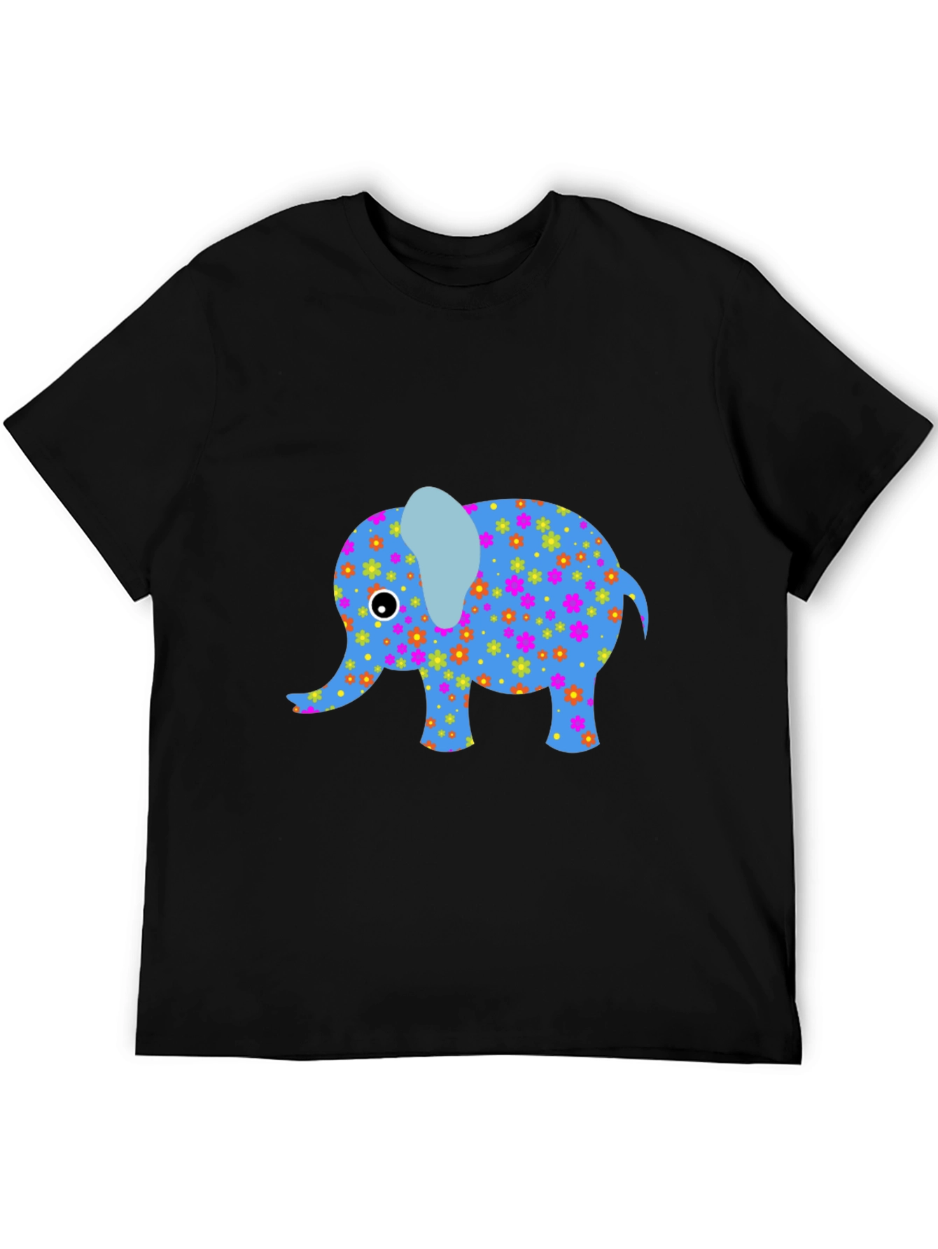 Elephant Graphic Tee - Stylish Black T-Shirt