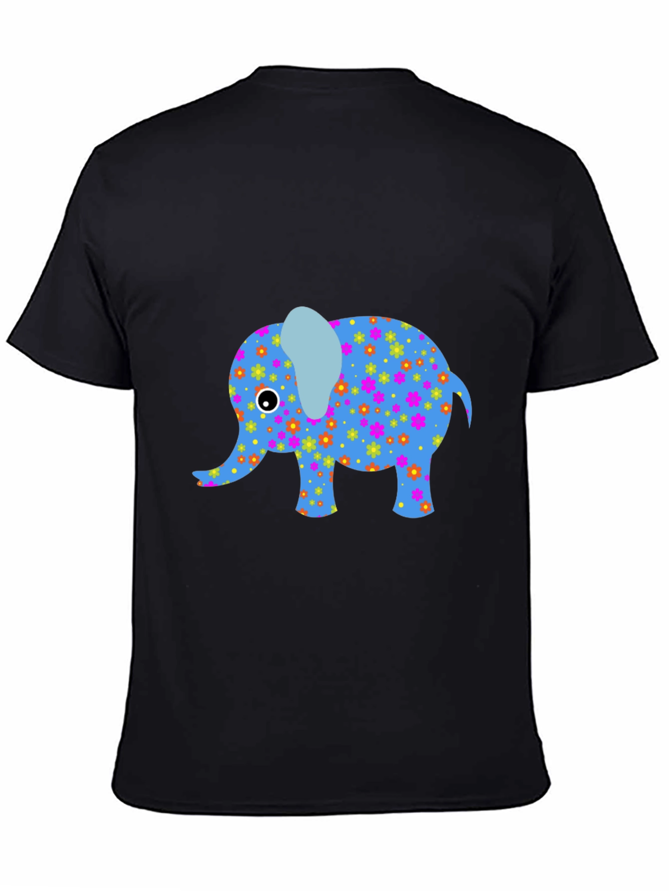 Elephant Graphic Tee - Stylish Black T-Shirt
