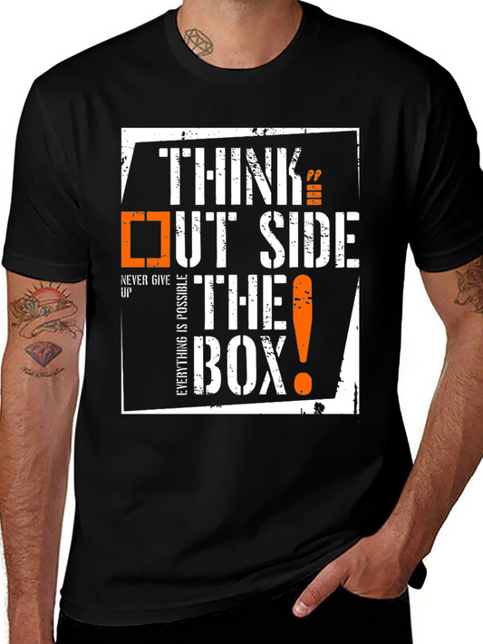 Think Outside The Box T-Shirt - Inspirational Design