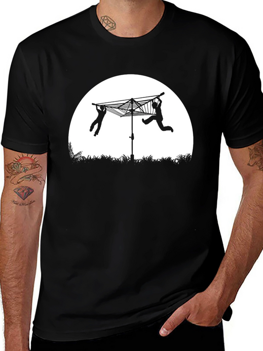 Funny Clothesline Silhouette T-Shirt